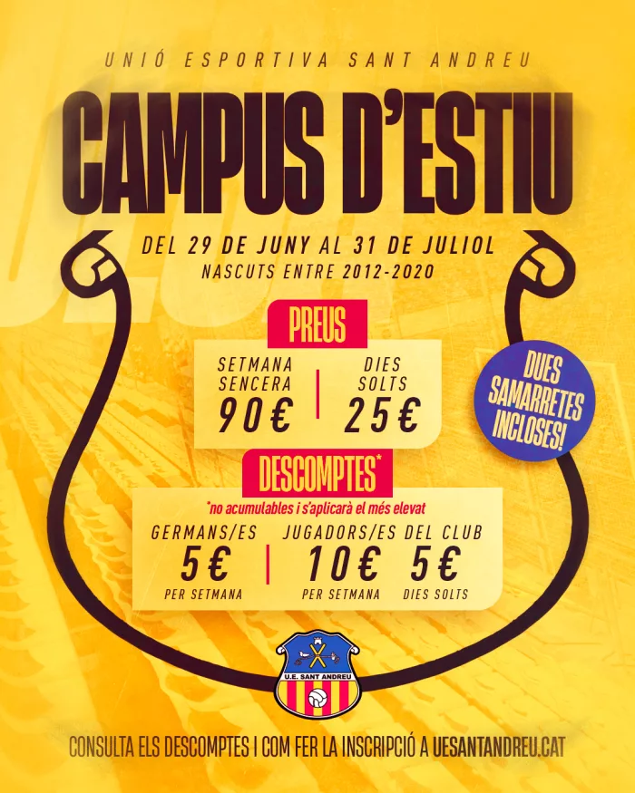 Campus d’Estiu 2026: inscripcions obertes!