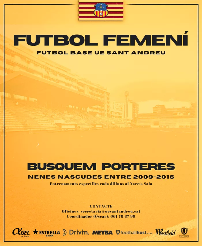 Busquem porteres pels equips femenins