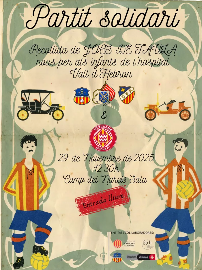 Partit benèfic de l’Agrupació Jugadors contra els Veterans del Girona