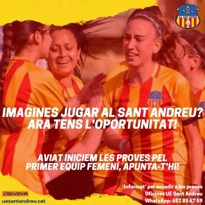 Proves pel primer equip femení del Sant Andreu