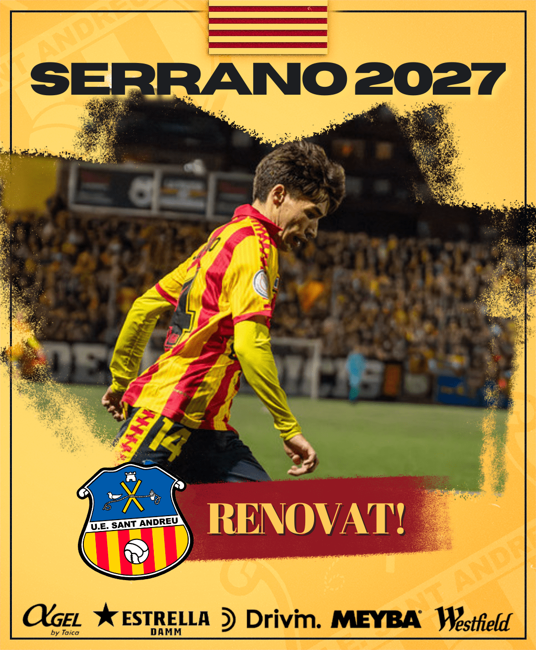 Sergi Serrano renova amb el Sant Andreu fins al 2027