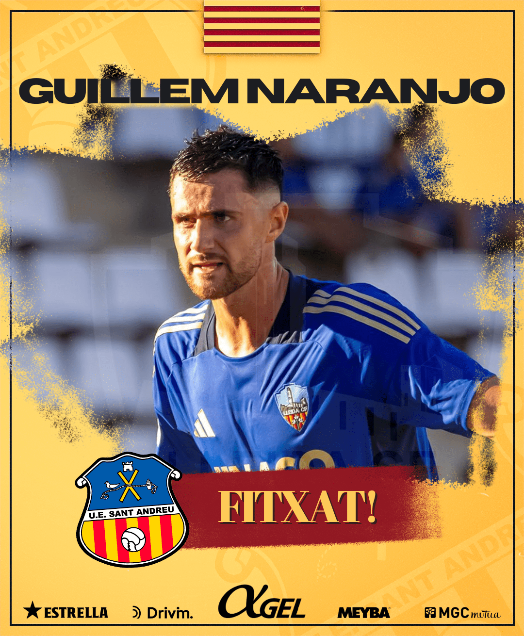 Guillem Naranjo, nou davanter del Sant Andreu