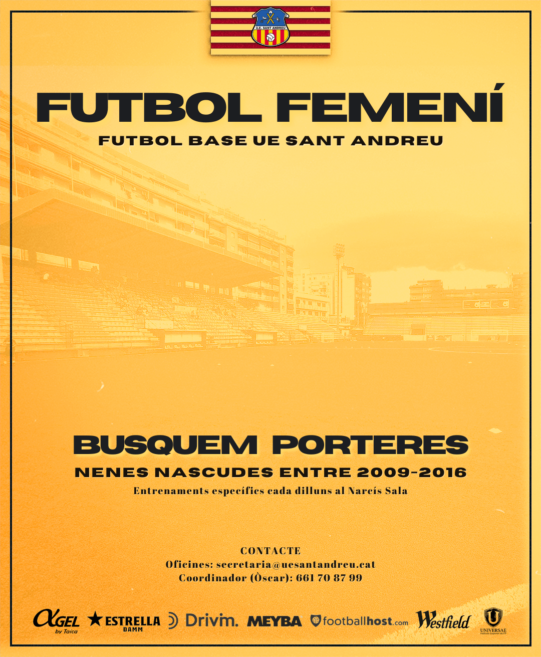 Busquem porteres pels equips femenins