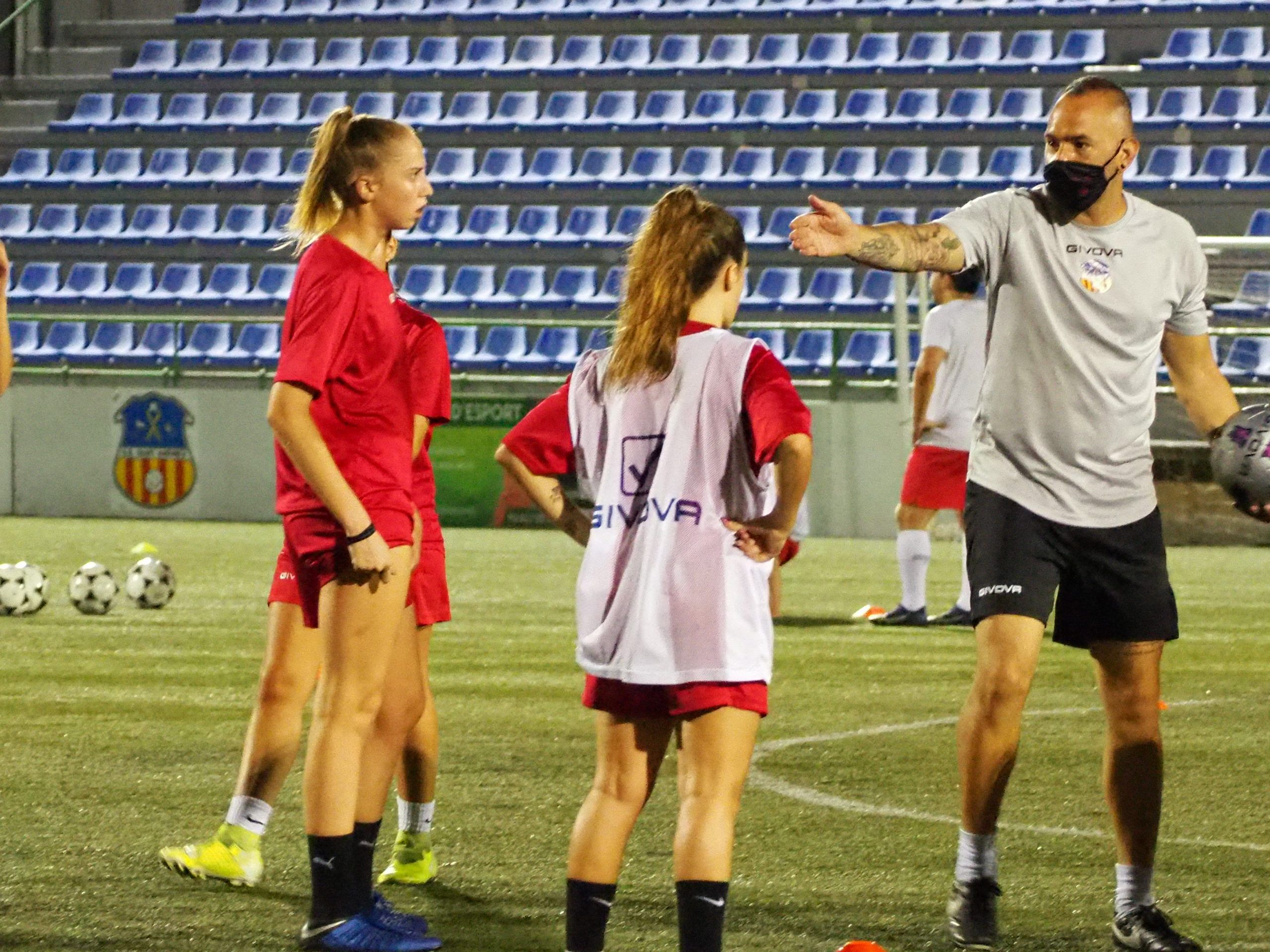 Javier Bascuñana a un entrenament